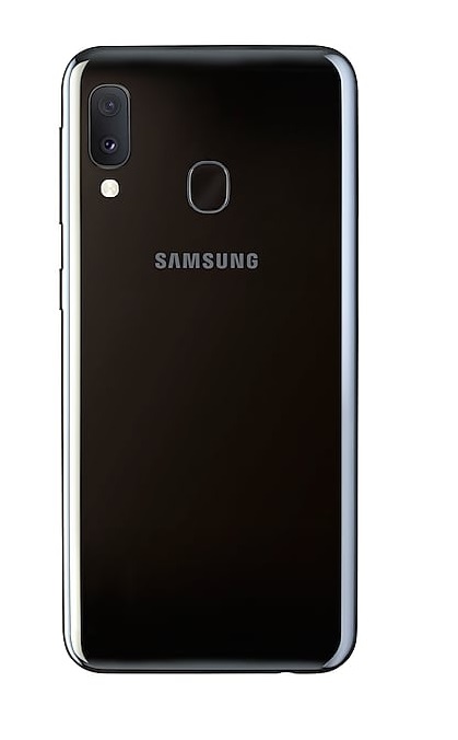 Samsung Galaxy A20e - Zadný kryt - čierny - so sklíčkom zadnej kamery (náhradný diel)