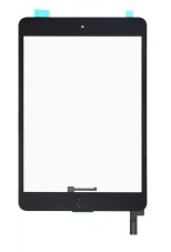 Apple iPad Mini 4 - érintőképernyő, üveg (digitalizátor), eredeti, IC csatlakozóval - fekete