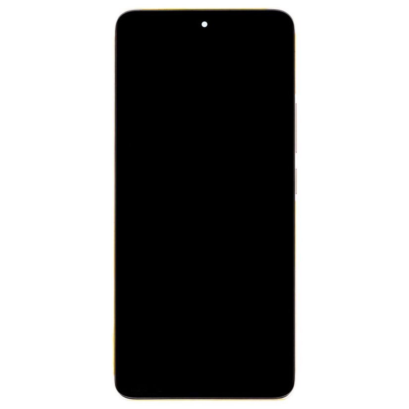 Kijelző kerettel Xiaomi Redmi Note 14 Pro 5G Golden (Service Pack - eredeti pótalkatrész)