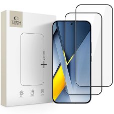 edzett védőüveg Tech-Protect Glass Fit+ 2-Pack Xiaomi Poco F8 Ultra Black