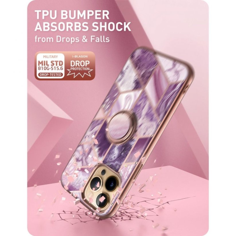 KRYT SUPCASE IBLSN COSMO SNAP iPhone 13 Pro Max MARBLE PURPLE