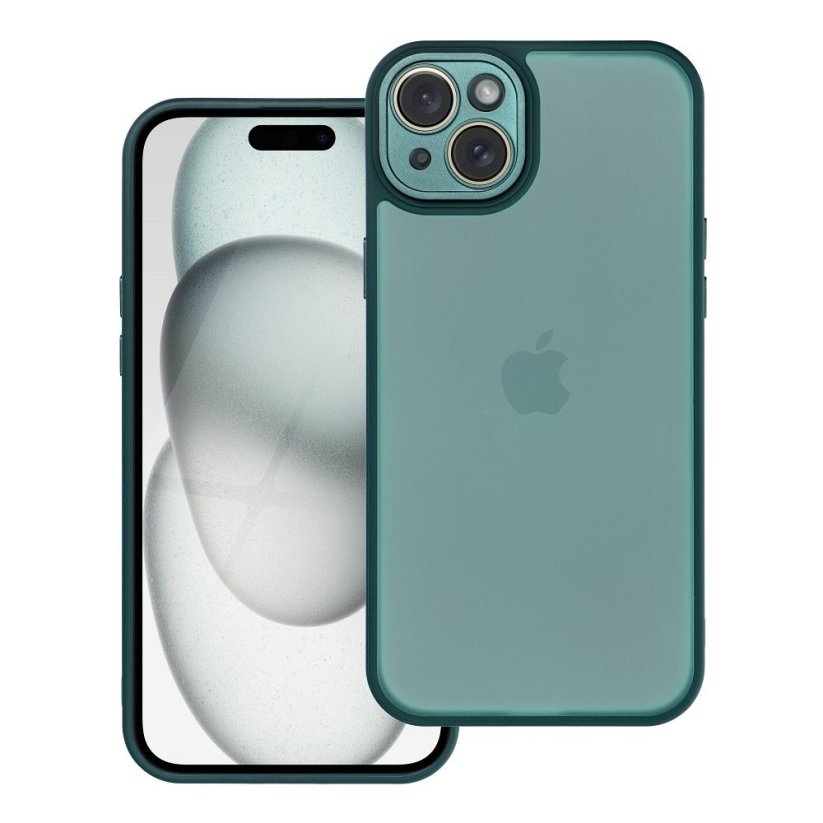 Kryt Ochranné sklo Variete Case iPhone 15 Plus Dark Green