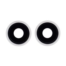 iPhone 13 - Csere hátsó kameraüveg kerettel (fehér)