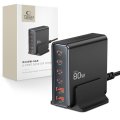 Tech-Protect Dc80W-Gan 6 portos asztali töltő PD 80W / QC3.0 Black
