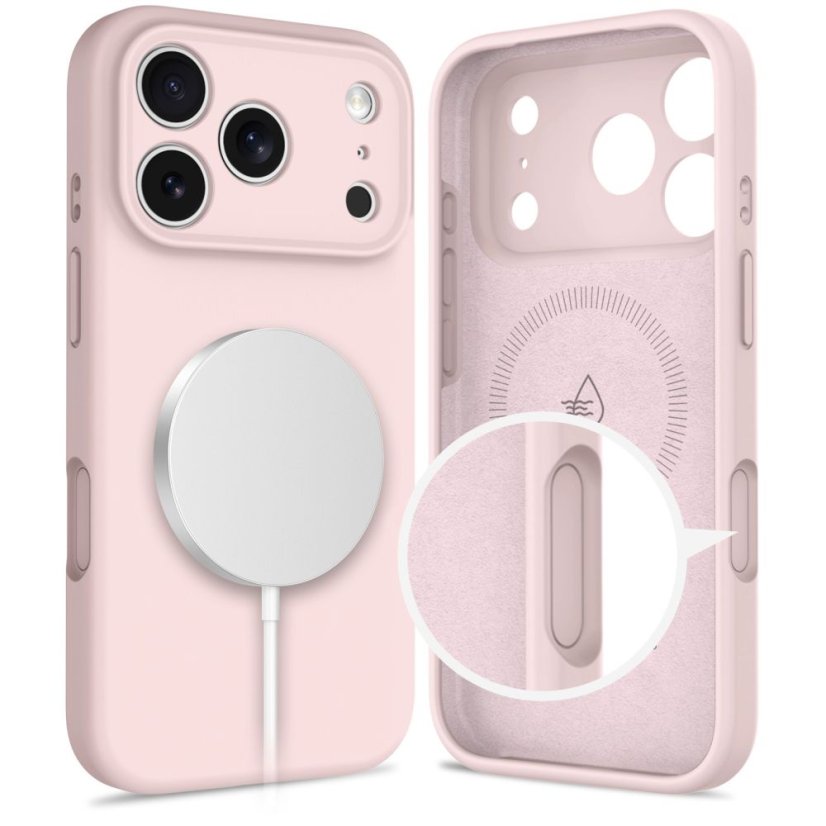 Kryt Tech-Protect Silicone Magsafe iPhone 17 Pro Pink Pearl