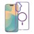 Kryt Case Frame Clear Hybrid Mag Cover s MagSafe Samsung Galaxy A57 Purple