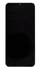 Kijelző kerettel Xiaomi Redmi 9A/9C/9AT Black (Service Pack - eredeti pótalkatrész)