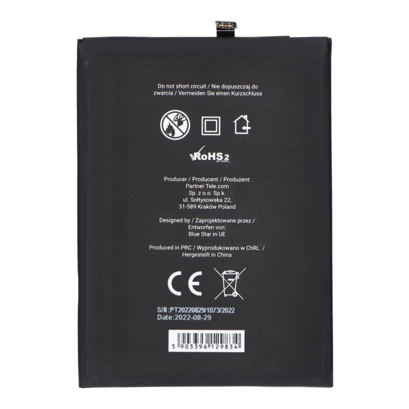 Akkumulátor Battery Xiaomi Redmi Note 9 (Bn54) 5020 mAh Blue Star