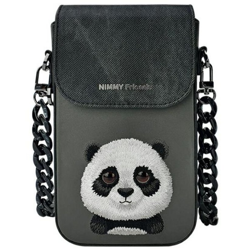 Kryt Nimmy Set 3v1 Phone Bag + Wallet + Gps Cover Big Eyed Pet 2.0 Panda Black