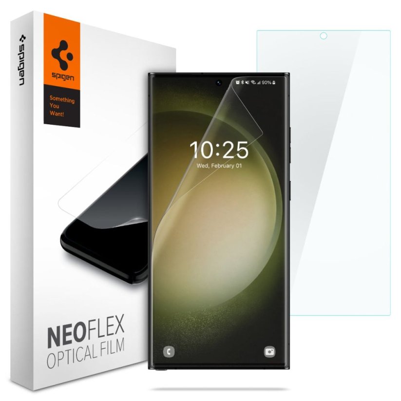 Ochranná fólia Hydrogelova fólia Spigen Neo Flex 2-Pack Samsung Galaxy S23 Ultra Clear