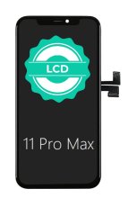 Fekete LCD kijelző + érintőképernyő Apple iPhone 11 Pro Max