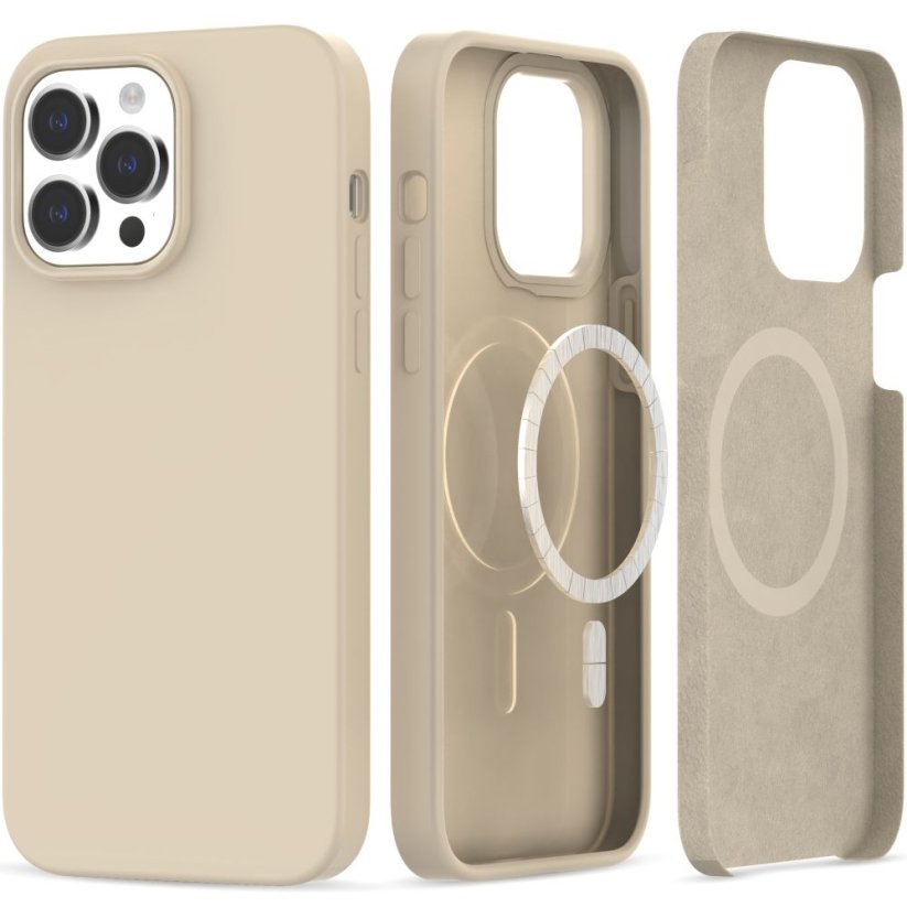Kryt Tech-Protect Silicone Magsafe iPhone 14 Pro Max Beige