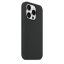 iPhone 15 Pro Max Silicone Case s MagSafe - Black design (čierny)