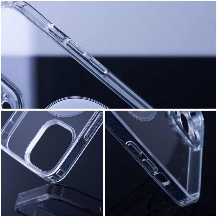 Kryt Case Samsung Galaxy S22 Ultra Clear Mag Cover (Str) s MagSafe Priesvitný