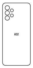 Hydrogel - zadná ochranná fólia - Samsung Galaxy A32 4G - typ výrezu 2