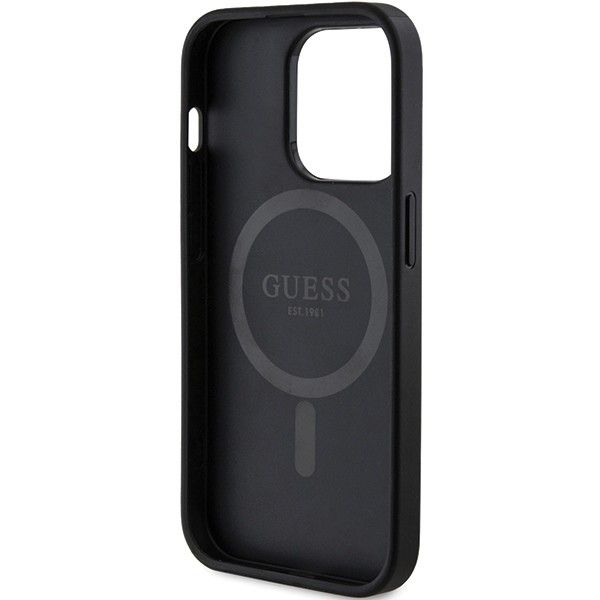 Kryt Original Faceplate Case Guess Guhmp14Lg4Gfrk iPhone 14 Pro (s MagSafe / 4G Ring Classic Logo / Black)