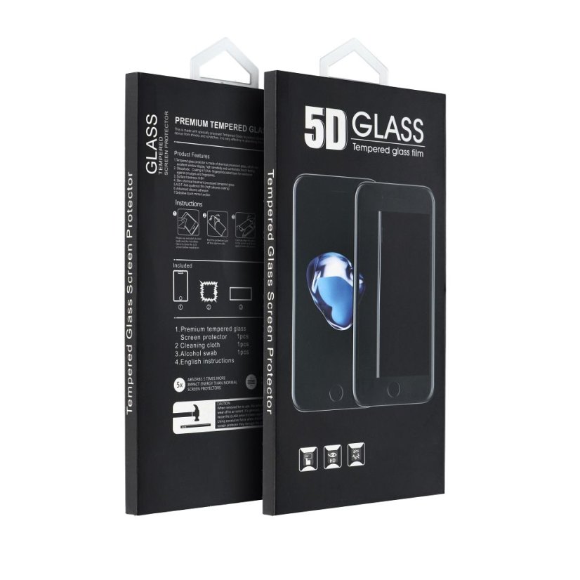 Ochranné sklo 5D Full Glue Ochranné tvrdené sklo - Motorola Moto G14 / G54 / G55 / G73 Black