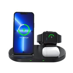 BEZDRÔTOVÁ NABÍJAČKA TECH-PROTECT W55 WIRELESS CHARGING STATION BLACK