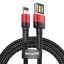 Kábel Baseus Cable USB A to Lightning 2,4A Cafule Calklf-G91 1 M Black Red