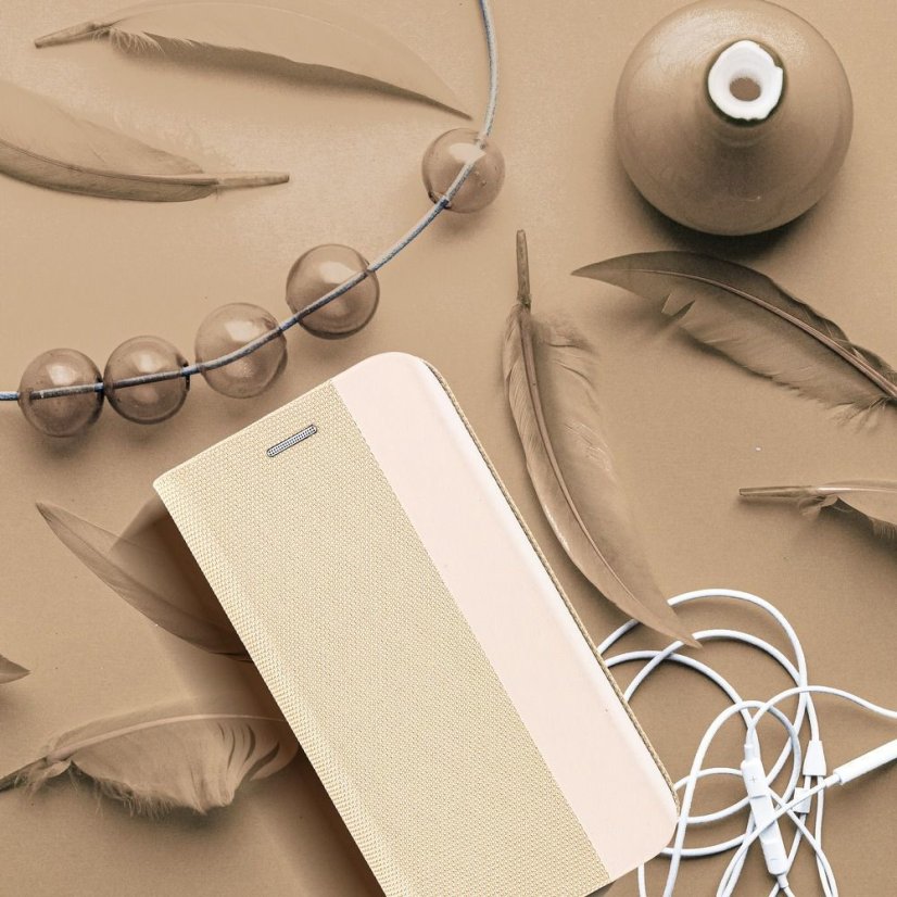Kryt SENSITIVE Book   Xiaomi POCO M4 Pro 5G  zlatý