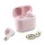 Guess Classic Logo Charm TWS bezdrôtové slúchadlá Pink