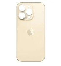 Apple iPhone 14 Pro Max - Hátsó ház üveg megnövelt kameranyílással (arany)