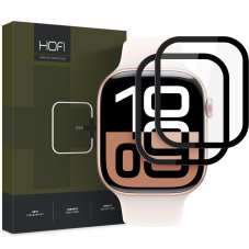 2ks v balení, set hybridných skiel Hofi Hybrid Pro+ 2-Pack Apple Watch 10 / 11 (42 mm) Black