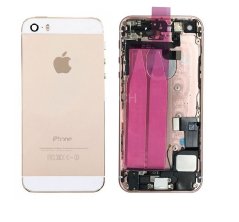 iPhone 5S - Zadný kryt - champagne gold / zlatá s predinštalovanými dielmi