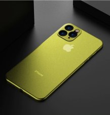 Slim minimal iPhone 11 Pro Max yellow