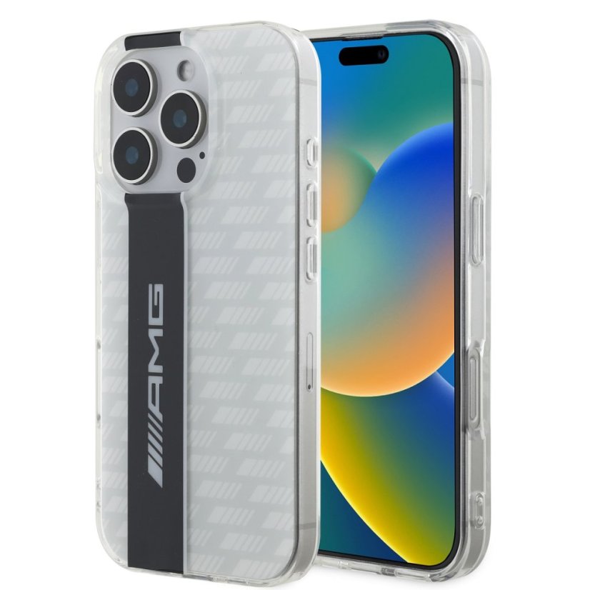 AMG Carbon Pattern zadný kryt pre iPhone 16 Pro Max White