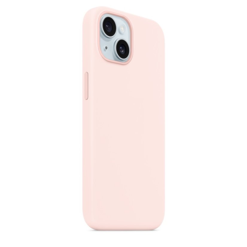iPhone 15 Silicone Case s MagSafe - Light Pink design (ružový)