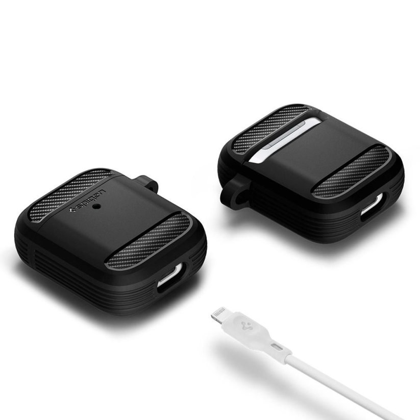 Kryt Spigen Rugged Armor Apple Airpods Matte Black