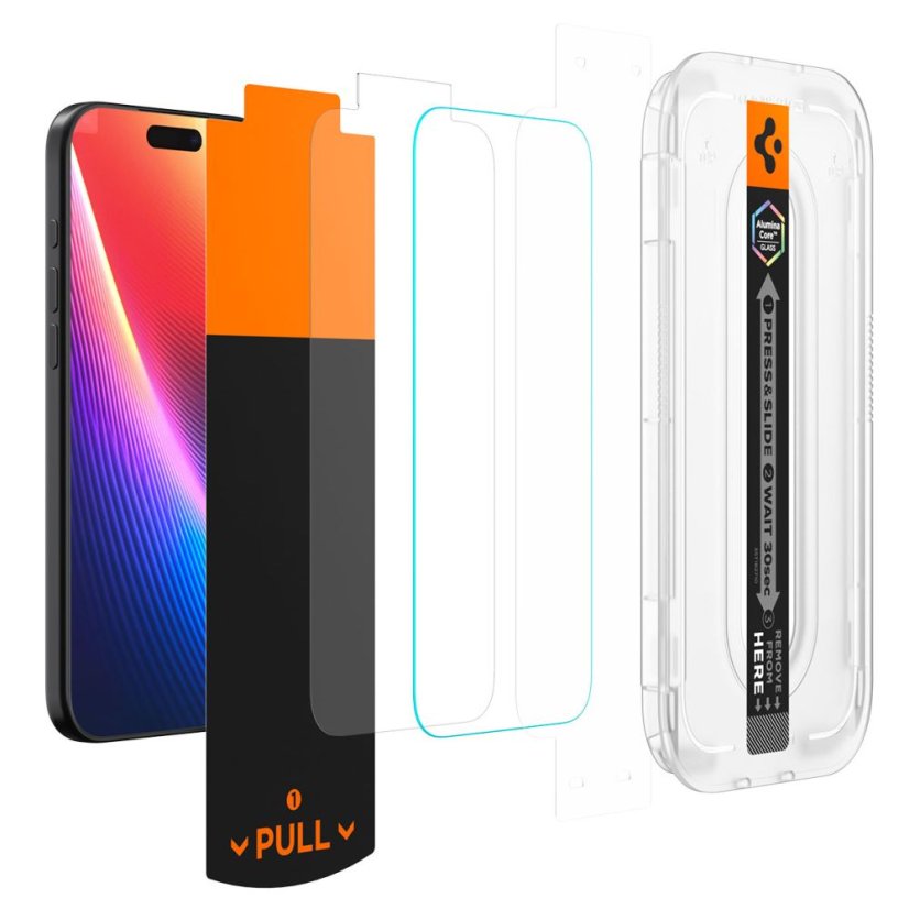 edzett védőüveg Spigen Glas.Tr "Ez Fit Pro Ac" iPhone 16 Pro Max / 17 Pro Max átlátszó