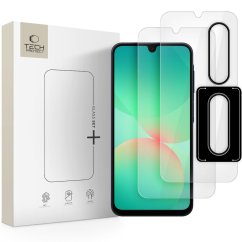 Ochranné tvrdené sklo Tech-Protect Glass Set+ 3-Pack Samsung Galaxy A26 5G Clear