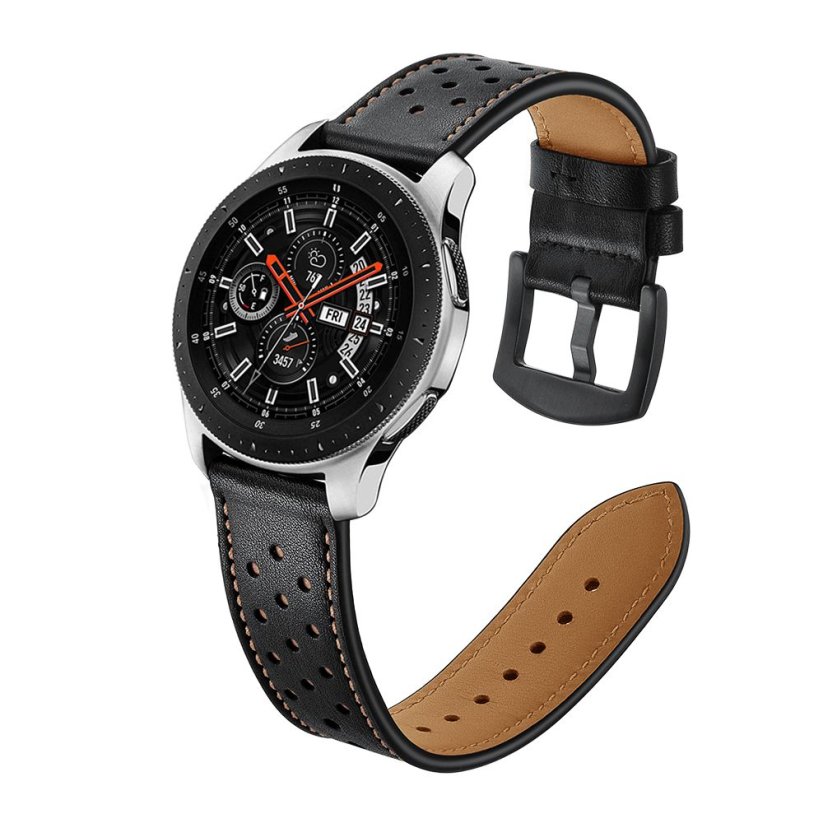 Remienok Tech-Protect Leather Samsung Galaxy Watch 42mm Black