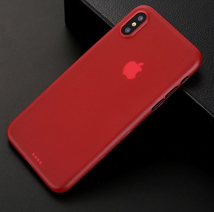 Slim minimal iPhone X/XS red