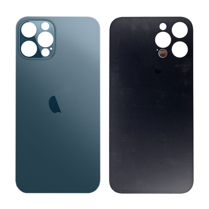 Apple iPhone 12 Pro - Sklo zadného housingu so zväčšeným otvorom na kameru (Pacific Blue)