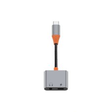 Wiwu - Audio adapter Lt10 C-típusú C-típusú + 3,5 mm-es C-típusú adapterre