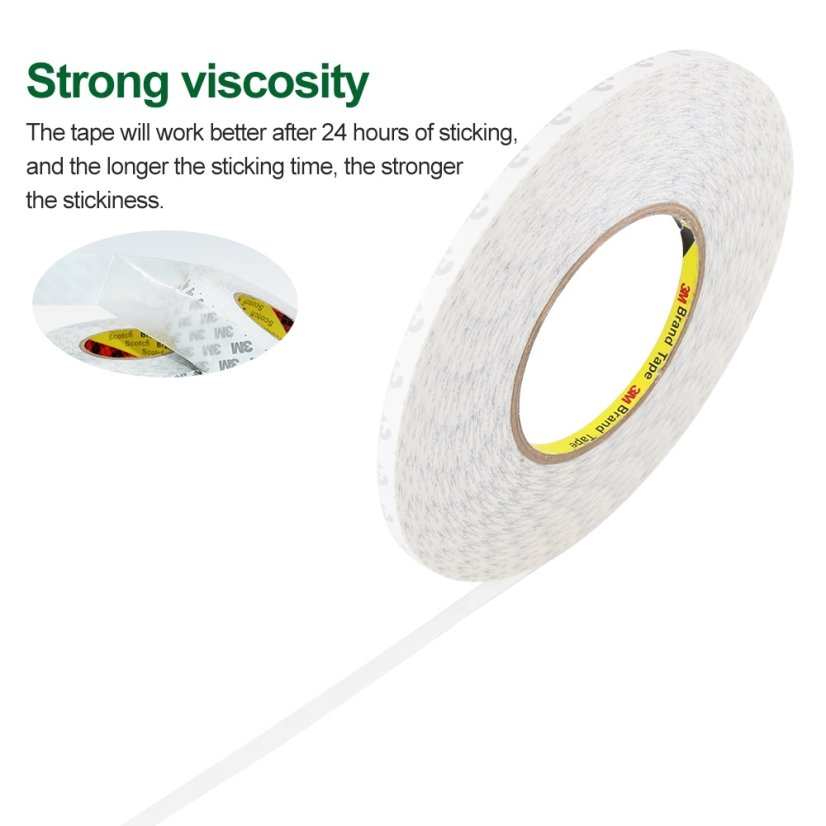 3M - kétoldalas ragasztószalag - 6mm x 50m (átlátszó)