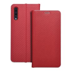 Kryt Flip Case Samsung Galaxy A50 Luna Book Carbon Red