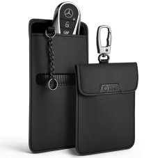 Klec pro blokování RFID Faraday Tech-Protect Klr400 Pouch Keyless Rfid Signal Blocker Case Black/Black