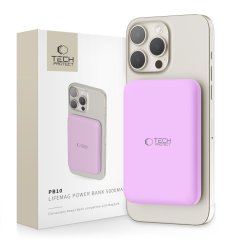 Externá batéria Tech-Protect Pb10 Lifemag Magsafe Power Bank 5000Mah Lilac