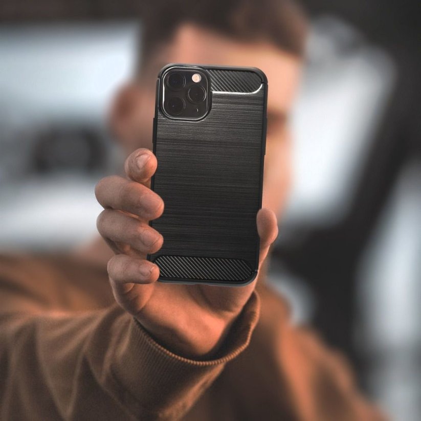 Forcell CARBON Case  ALCATEL 1S 2020 čierny