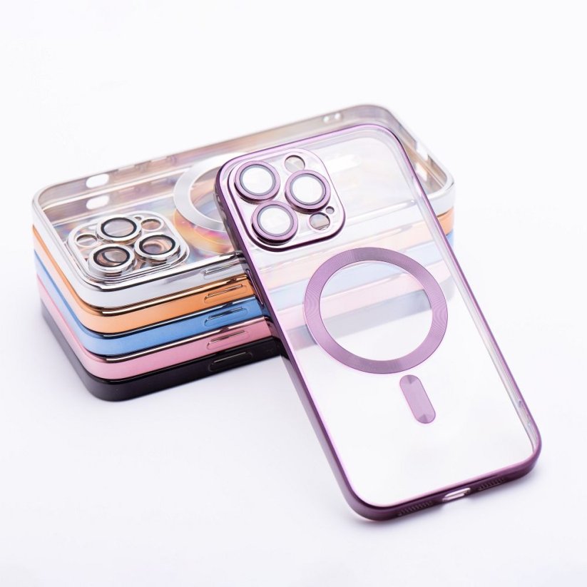 Kryt Electro Mag Cover Case s MagSafe iPhone 12 Silver