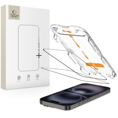 Ochranné tvrdené sklo Tech-Protect Quick Set+ 2-Pack iPhone 15 / 16 Black Ochranné tvrdené sklo Tech-Protect Quick Set+ 2-Pack iPhone 15 / 16 Black