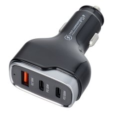 Nabíjačka auta Car Charger USB A + 2 X Type C Pd Qc3.0 3A 138W Cc53-2C1A Black