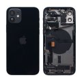 Apple iPhone 12 - Zadný housing s predinštalovanými dielmi (Black)