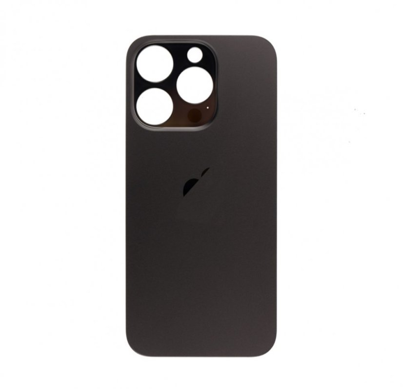 Apple iPhone 15 Pro - Náhradné zadné sklo housingu (Black Titanium)