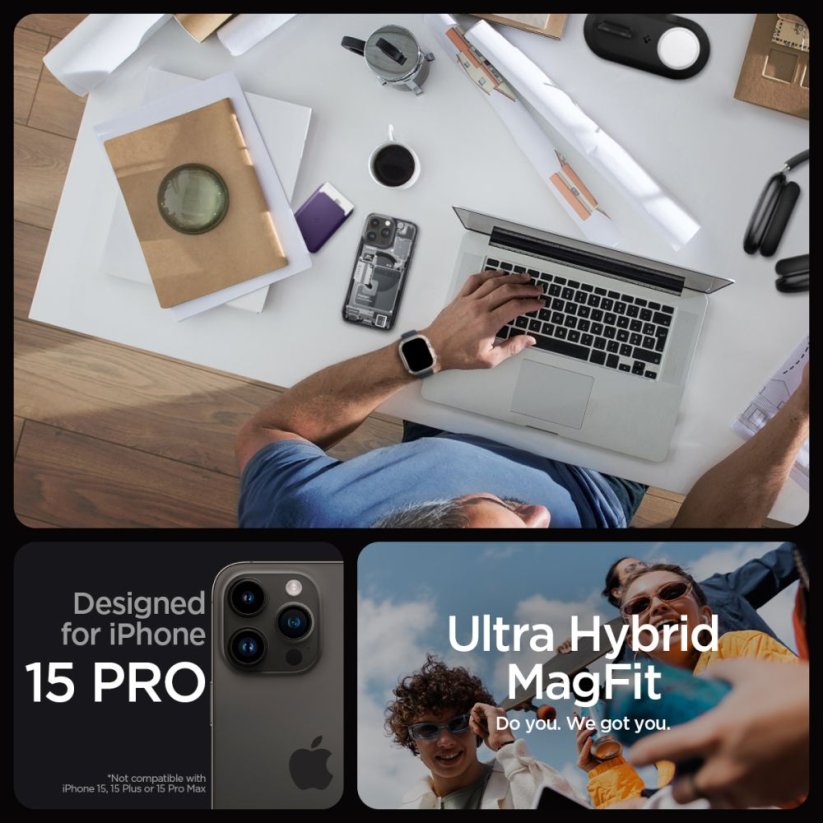 Kryt Spigen Ultra Hybrid Mag Magsafe iPhone 15 Pro Zero One