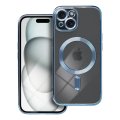Kryt Case iPhone 15 Electro Mag Cover s MagSafe Blue